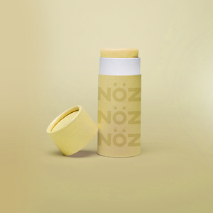 Front view of Nözscreen Sunscreen Green & Yellow Version